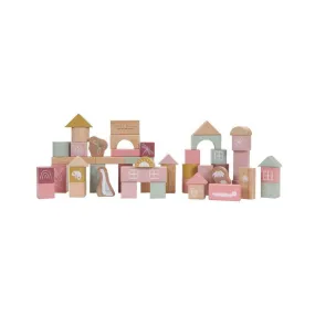 Little Dutch Wooden Building Blocks - Pink