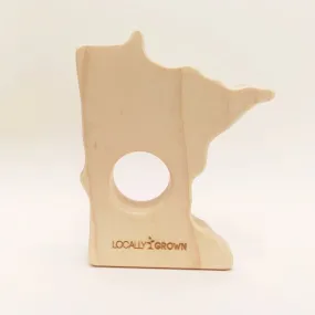 Locally Grown Minnesota Wood Teether by Smiling Tree Toys