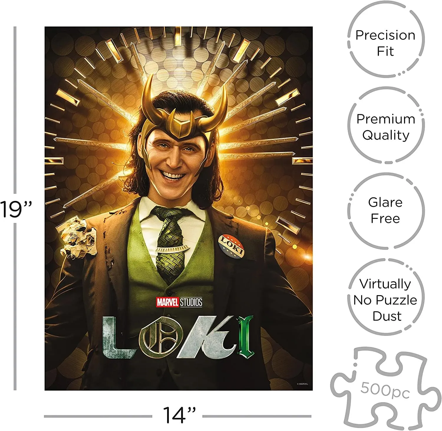 Marvel Loki 500 Piece Jigsaw Puzzle