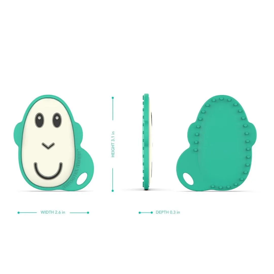 Matchstick Monkey Flat Face Teether & Soother Clip Gift Set