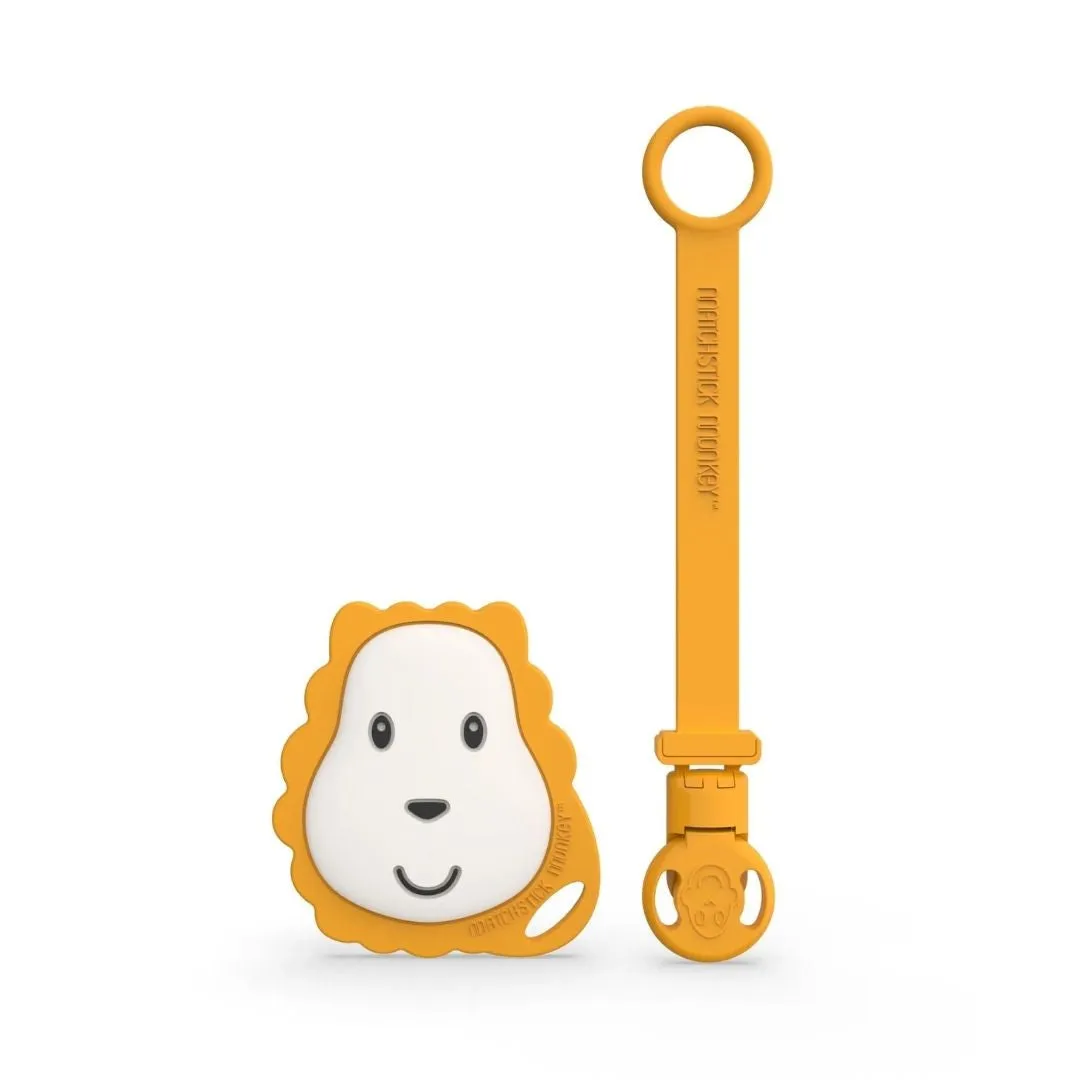 Matchstick Monkey Flat Face Teether & Soother Clip Gift Set