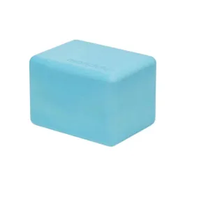 MINI TRAVEL YOGA BLOCK - AQUA - 4 INCHES