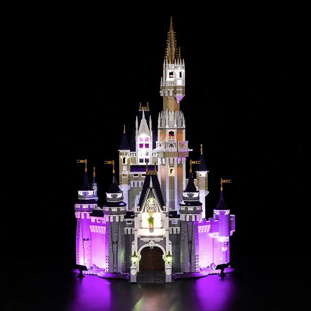 MOC  Compatible  LED Light Kit For Creative Series Cinderella Princess Castle Lighting Set Compatible With 71040(Only LED Light, No Block Kit)
