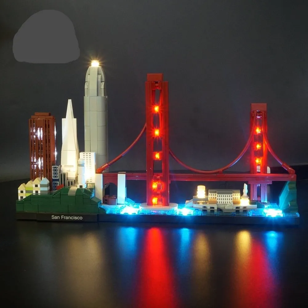 MOC  Compatible  LED Lighting Set DIY toys 21043 Ahitecture San Francisco Light Set (Not Included Building Blocks)