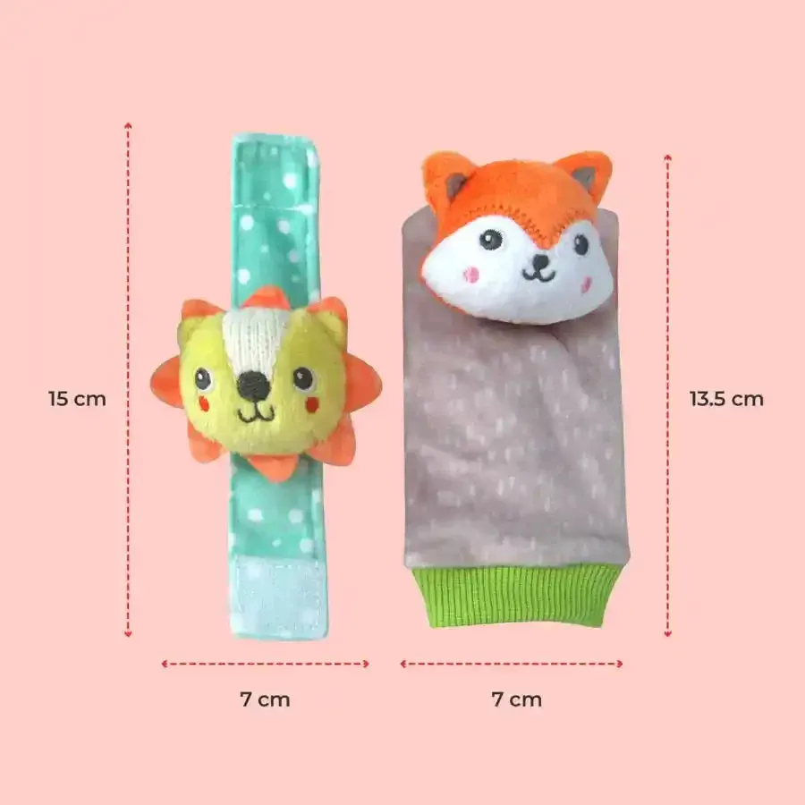Moon Foot and Wrist Rattle – Set of 4 -MNNSBT11