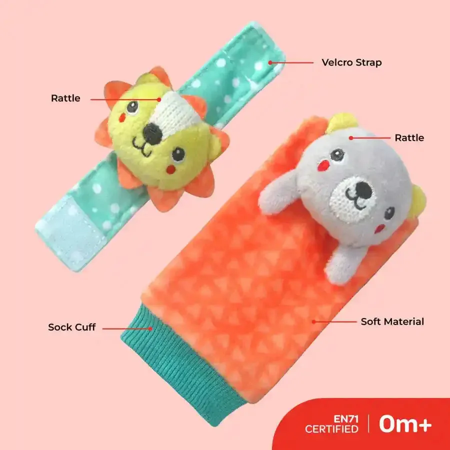 Moon Foot and Wrist Rattle – Set of 4 -MNNSBT11