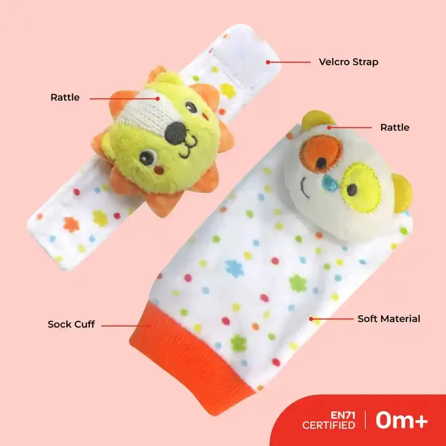 Moon Foot and Wrist Rattle – Set of 4 -MNNSBT12