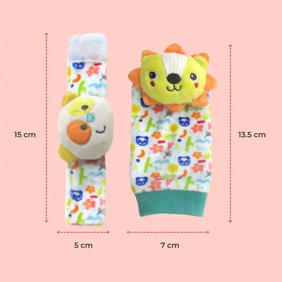 Moon Foot and Wrist Rattle – Set of 4 -MNNSBT12