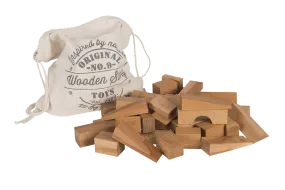 Natural Blocks in Sack XL - 50 pcs