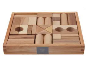 Natural Blocks in Tray - 30 pcs