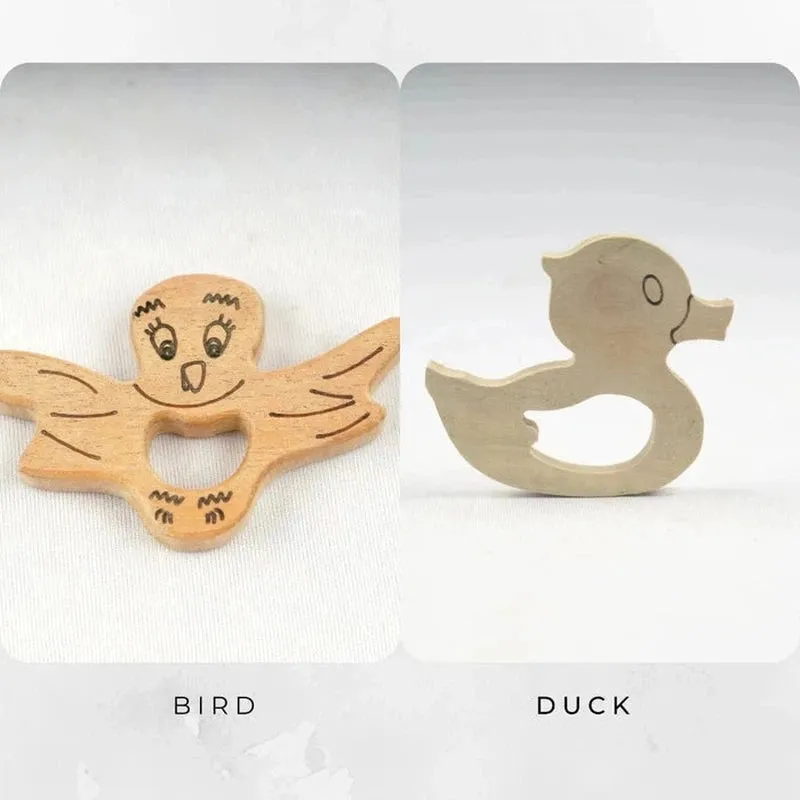 Neem Wood Teether - Bird   Duck