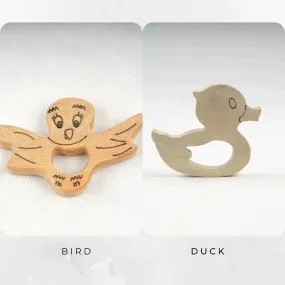 Neem Wood Teether - Bird   Duck