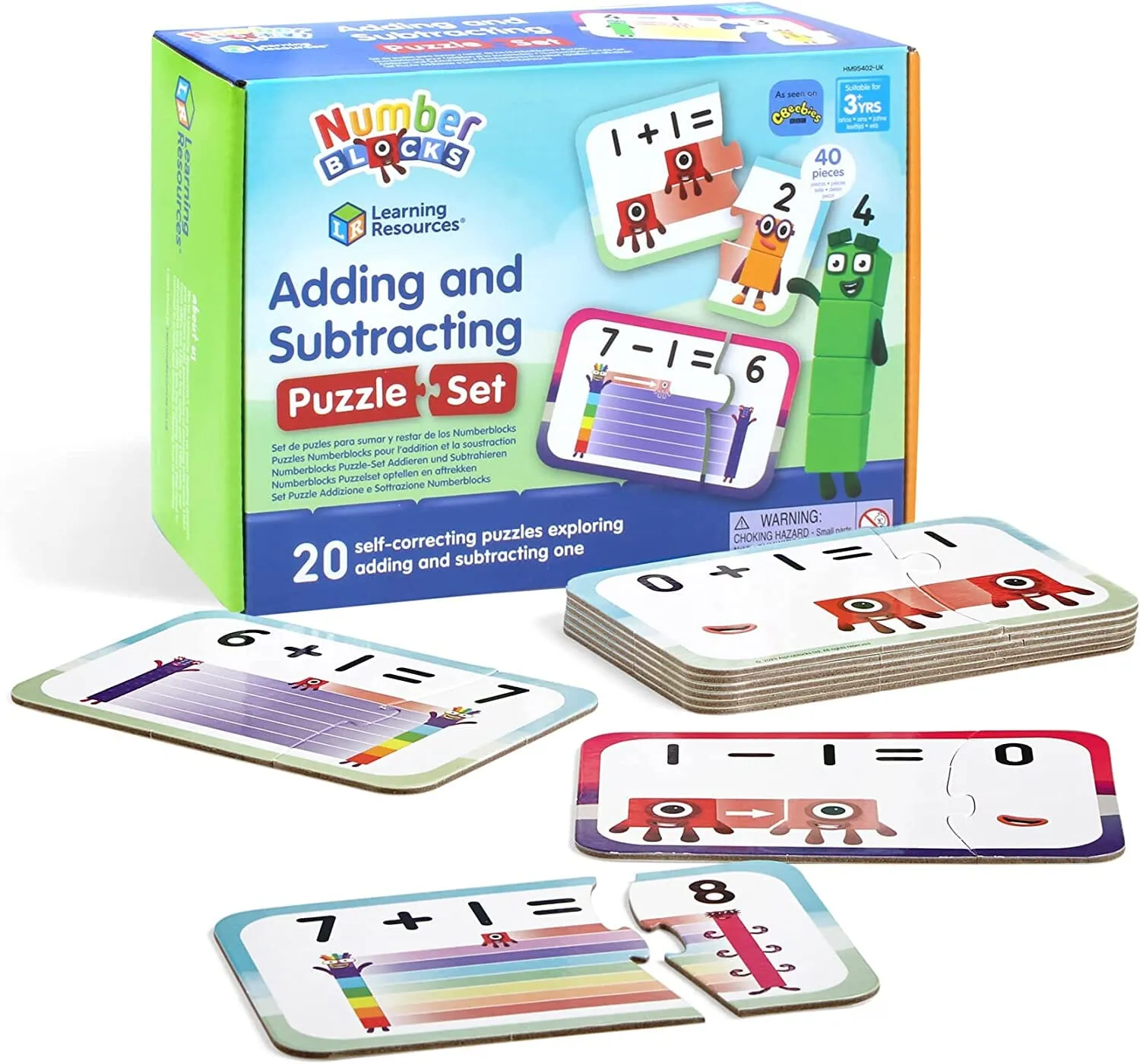 Numberblocks Adding and Subtracting Puzzle Set by Learning Resources - Ages 3 Years 