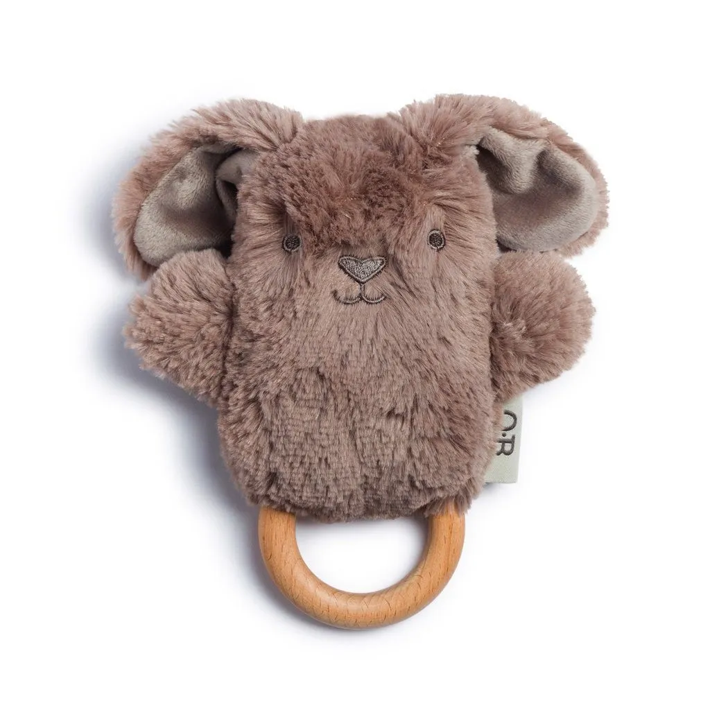 OB Designs - Dingaring Teething Rattle - Byron Bunny