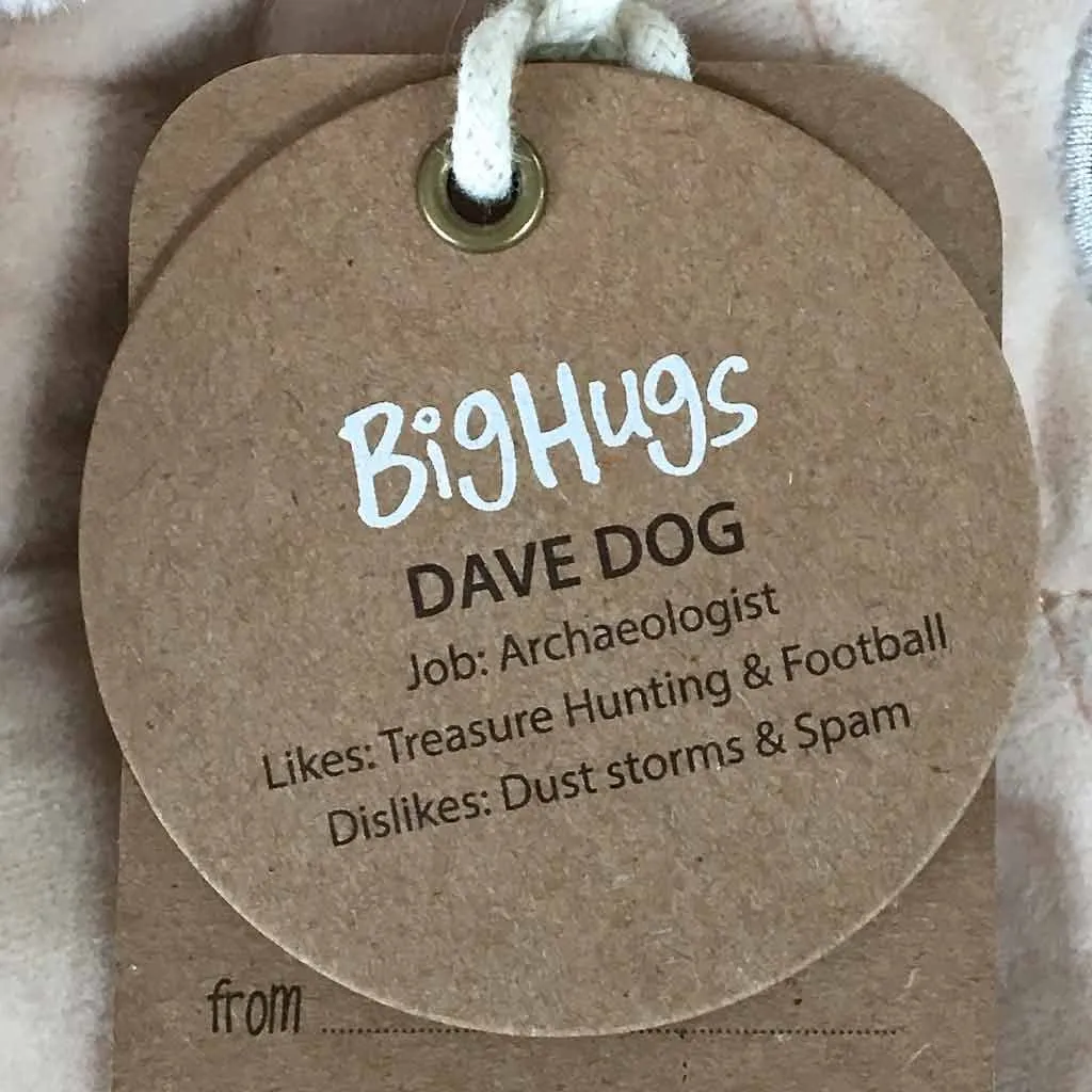 OB Designs - Dingaring Teething Rattle - Dave Dog Beige