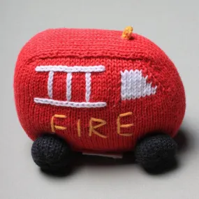 Organic Baby Toys - Newborn Rattles | Fire Truck