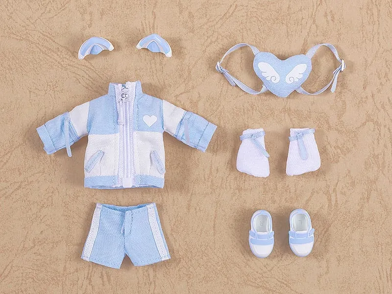 Original Character Accessories For Nendoroid Doll Figures Outfit Set: Subculture Fashion Tracksuit (Blue)