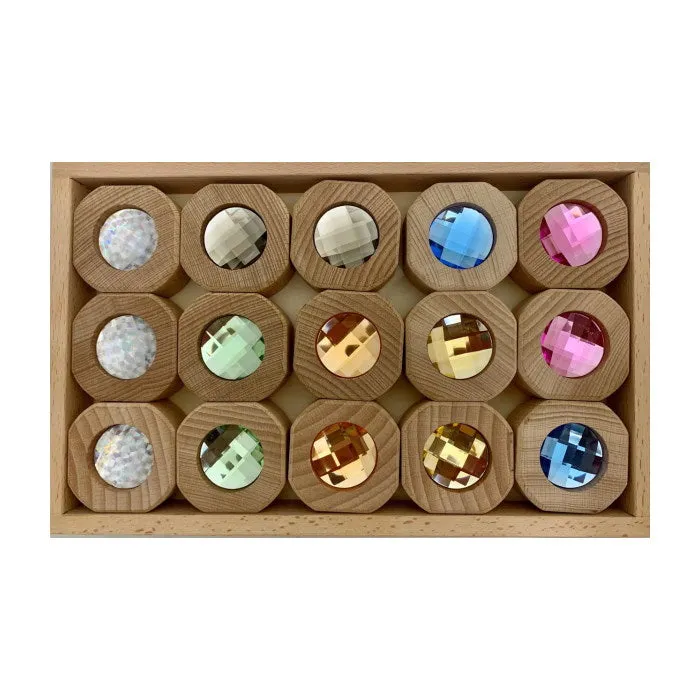Papoose | Bitcoins | 15 Gem Blocks Earth in Tray