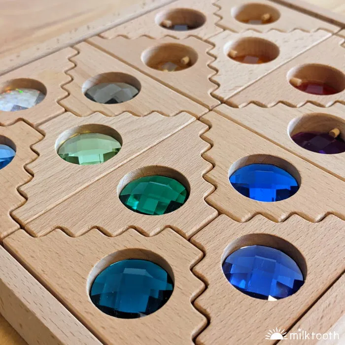 Papoose | Dutch Step Gables | 8 Cool Gem Blocks & 8 Warm Windows in Tray