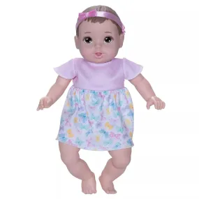 Perfectly Cute 14" Caucasian Light Brown Hair/Brown Eyes Baby Doll (NEW)
