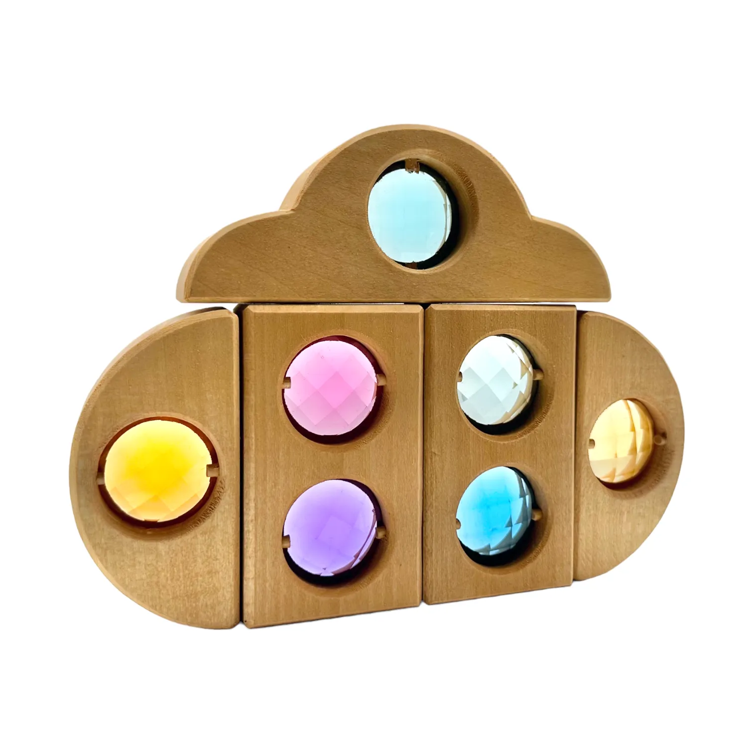**Pre-order (Ships in 2-3 Weeks)**12 Pcs Rainbow Fairytale Window Blocks with Storage Tray