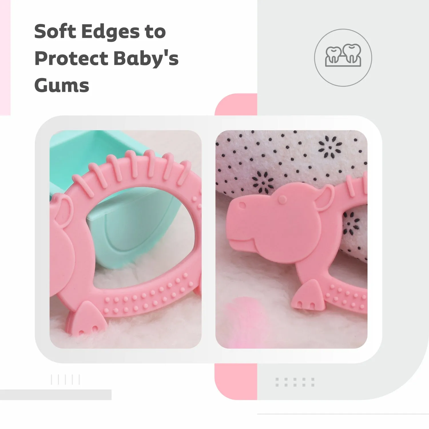 R for Rabbit Tiny Bites Safari (Pack of 2)- Blue-Pink