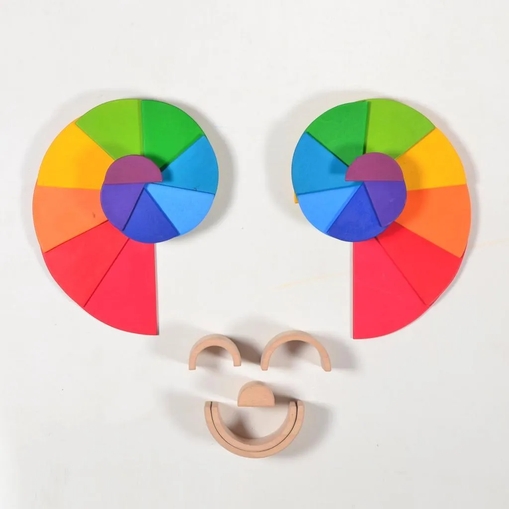 Rainbow Semi-circles Set