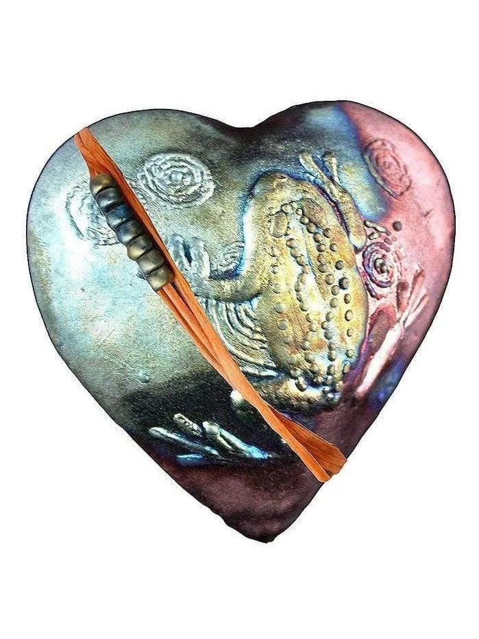 Raku Heart Rattle