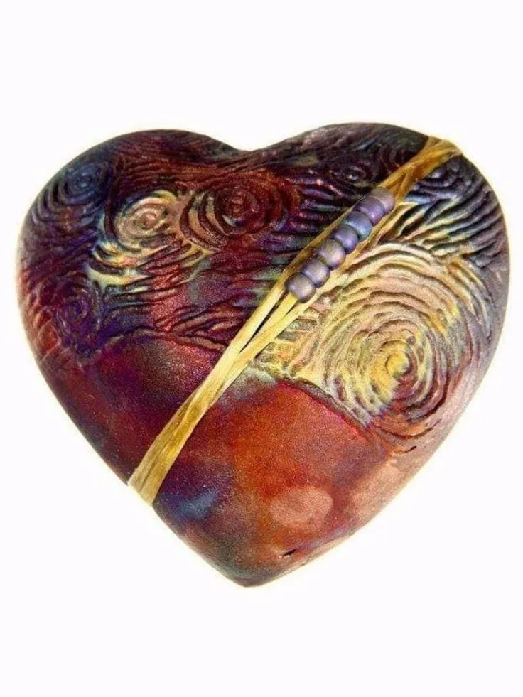 Raku Heart Rattle