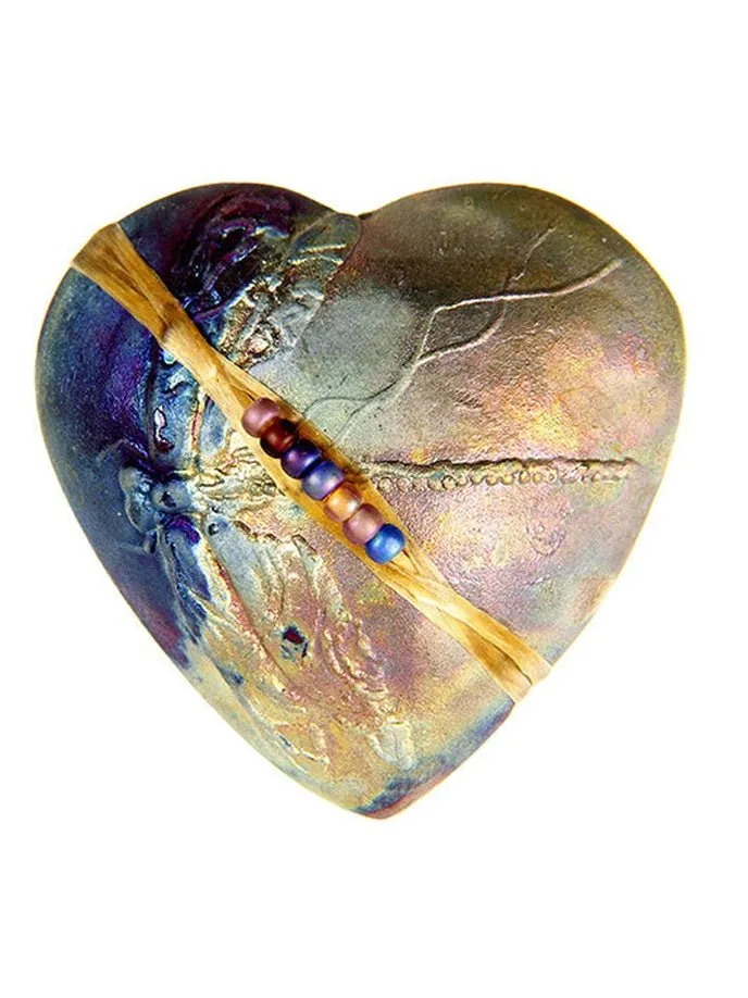 Raku Heart Rattle