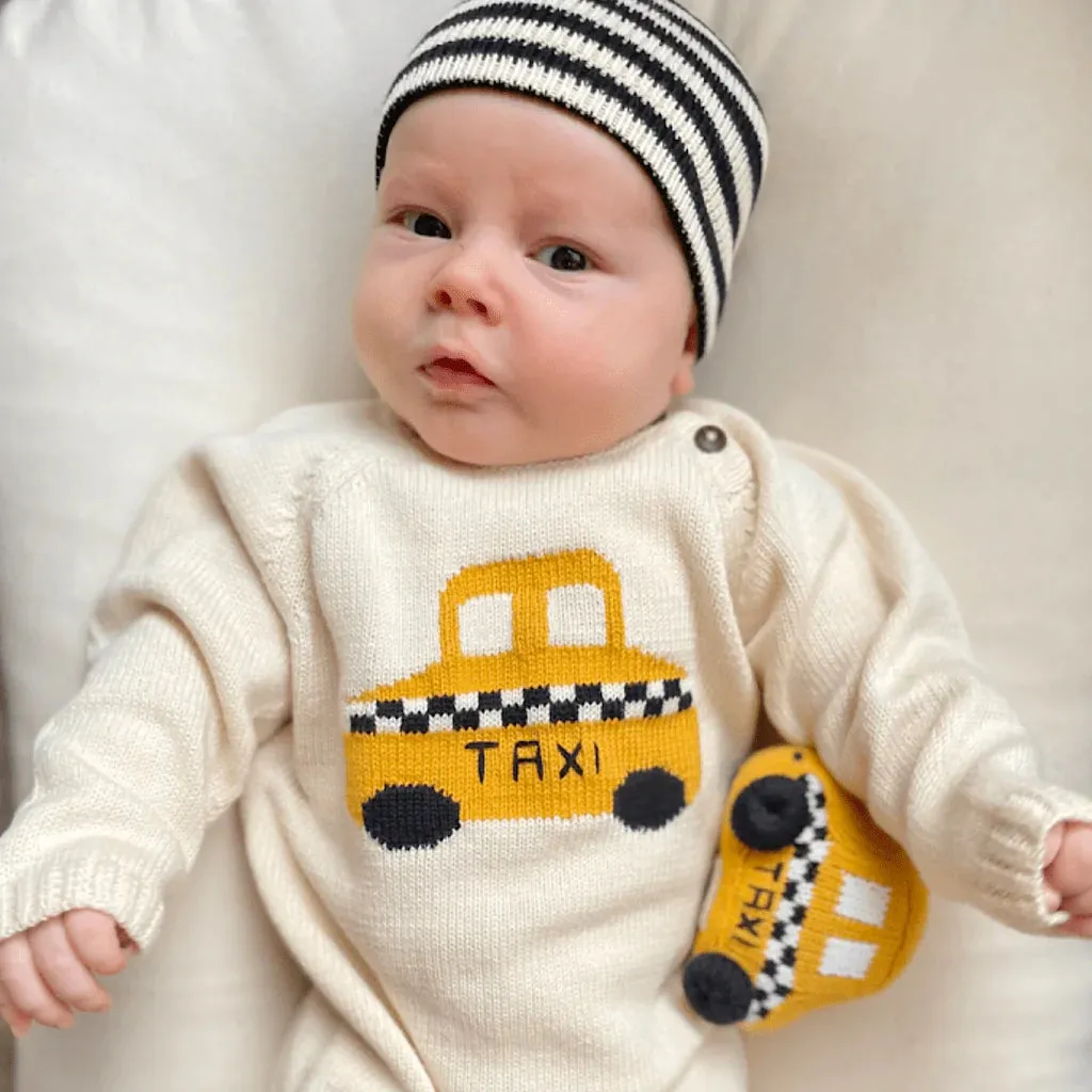 Rattle Toy Taxi for Newborn Babies | Organic