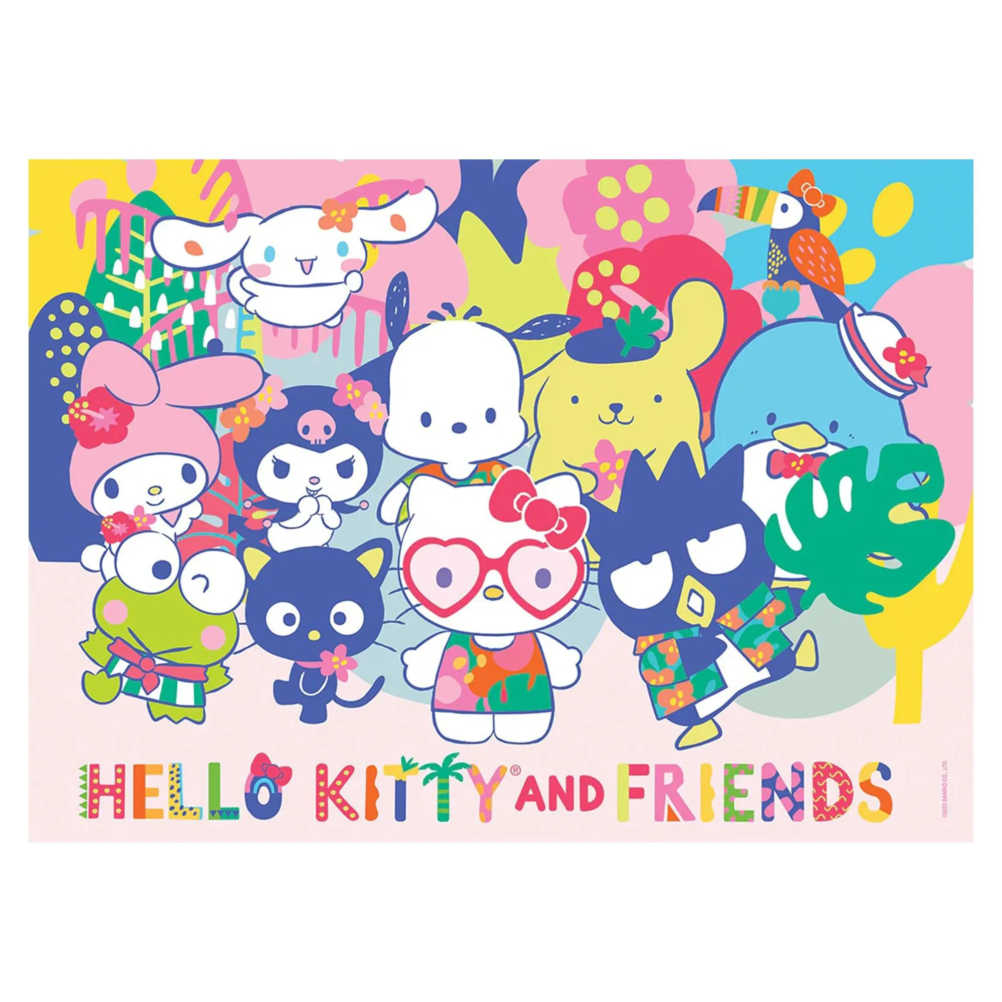 Sanrio Hello Kitty and Friends "Tropical Times" 1000 Piece Jigsaw Puzzle