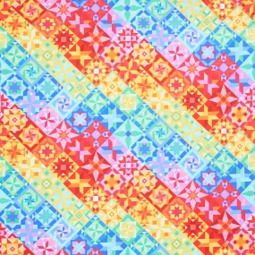 Sew Strong - Quilt Pattern Bright Yardage