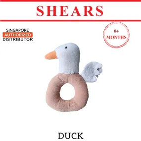 Shears Baby Toy Toddler Ring Rattle Jordan Collection Dan the Duck