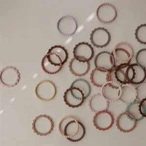 Silicone Pearl Teether Bracelets - Berry/Marigold/Khaki
