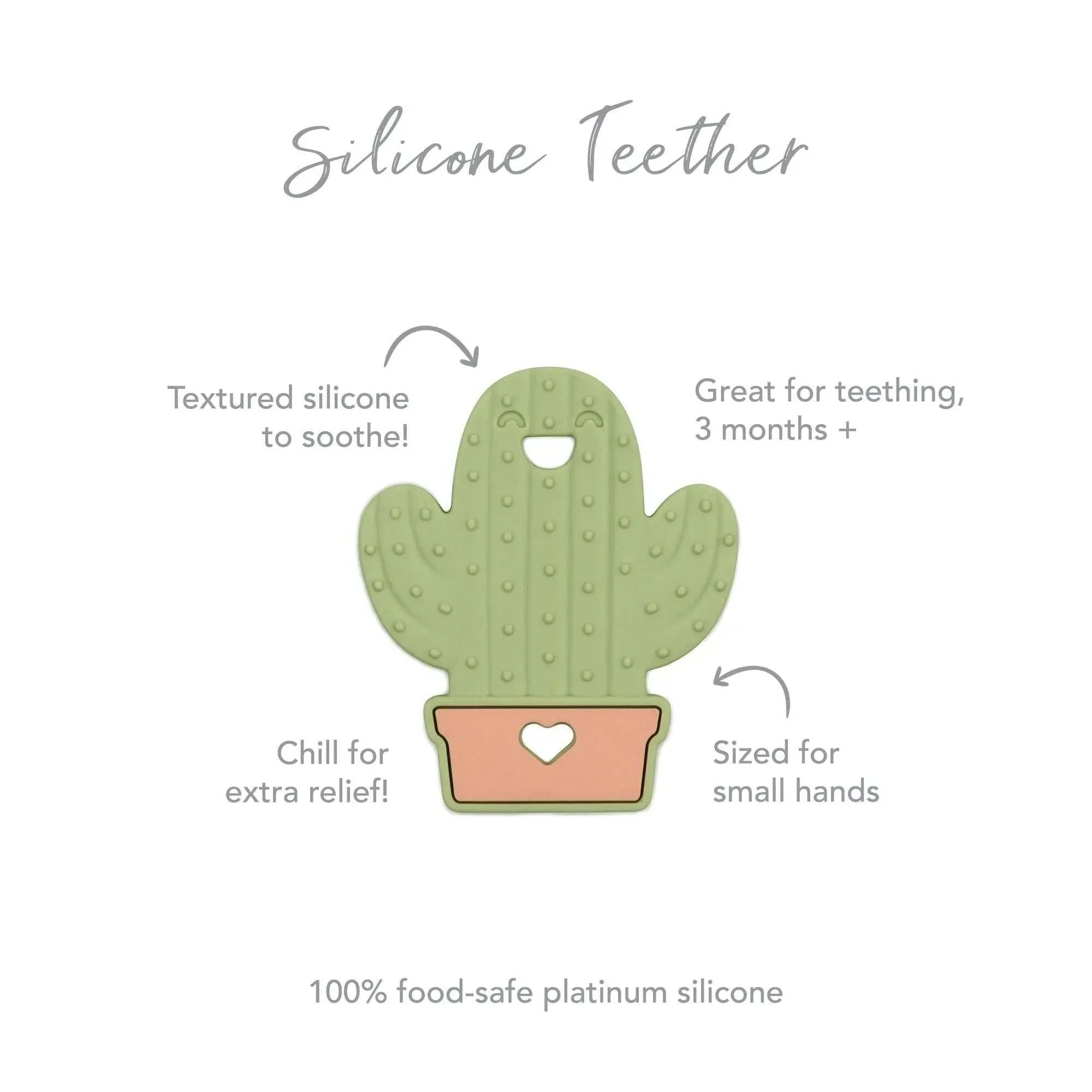 Silicone Teether: Cactus