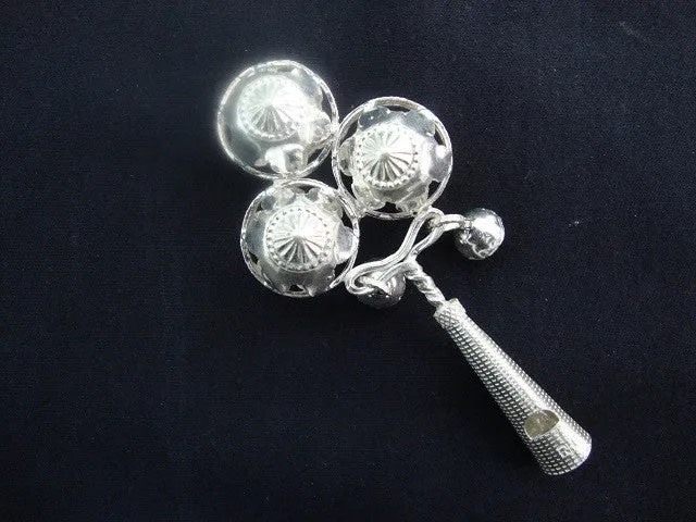 Silver Baby Rattles