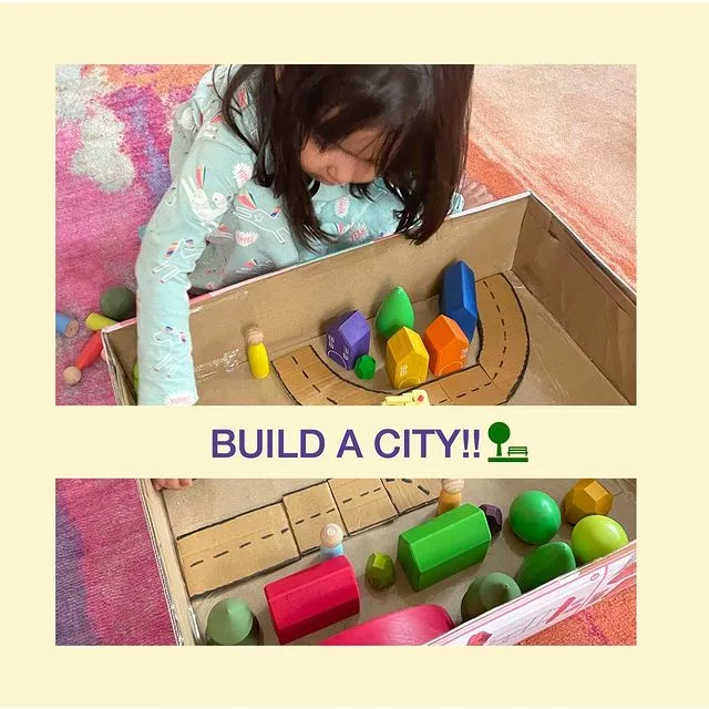 Small Wooden Houses Set