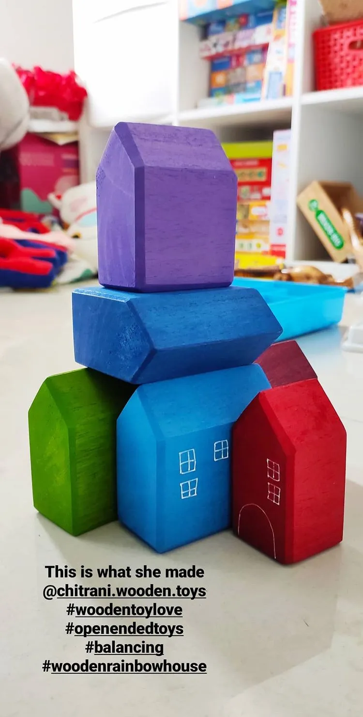 Small Wooden Houses Set