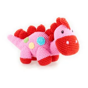Stegosaurus Pink Plush Dino