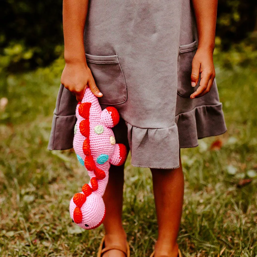 Stegosaurus Pink Plush Dino
