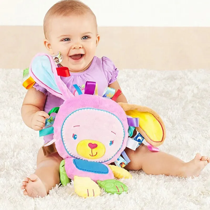 Stuffed Animal Soft Baby Rattles Toy