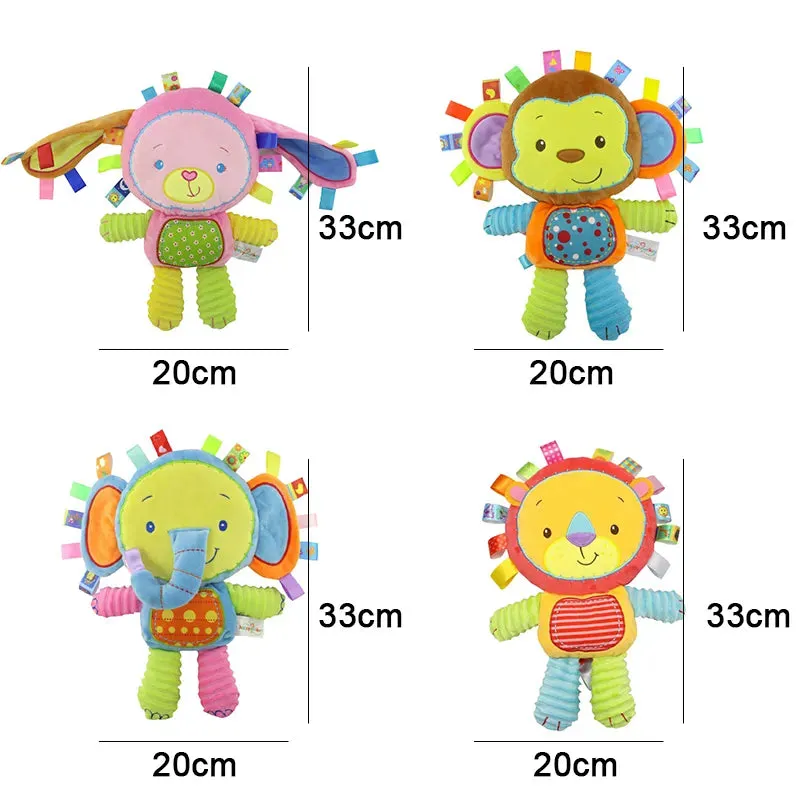 Stuffed Animal Soft Baby Rattles Toy