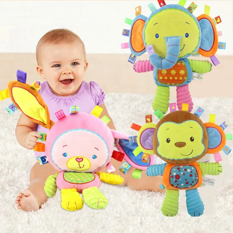 Stuffed Animal Soft Baby Rattles Toy