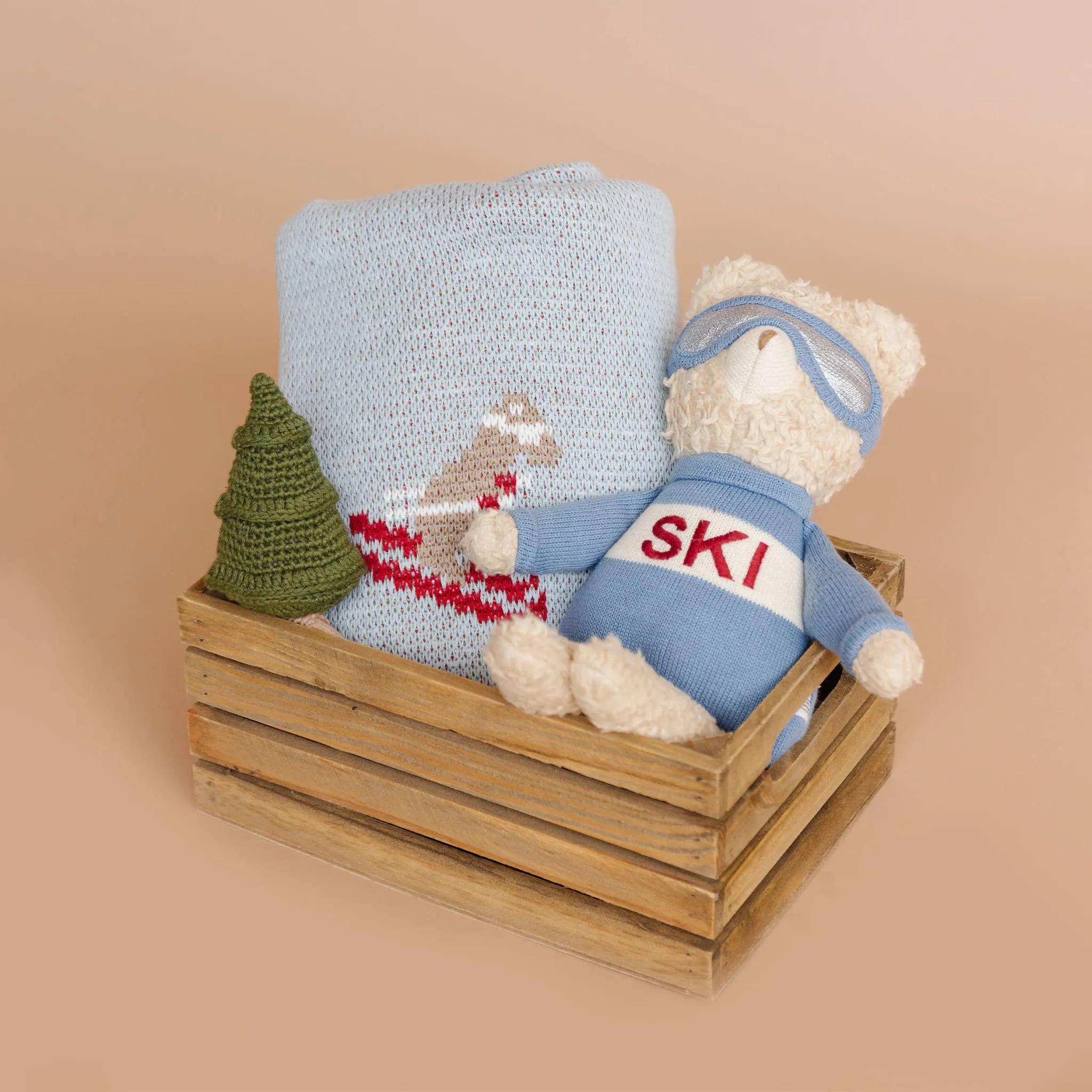 Teether Tree, Cotton Crochet Rattle Fall Christmas Forest