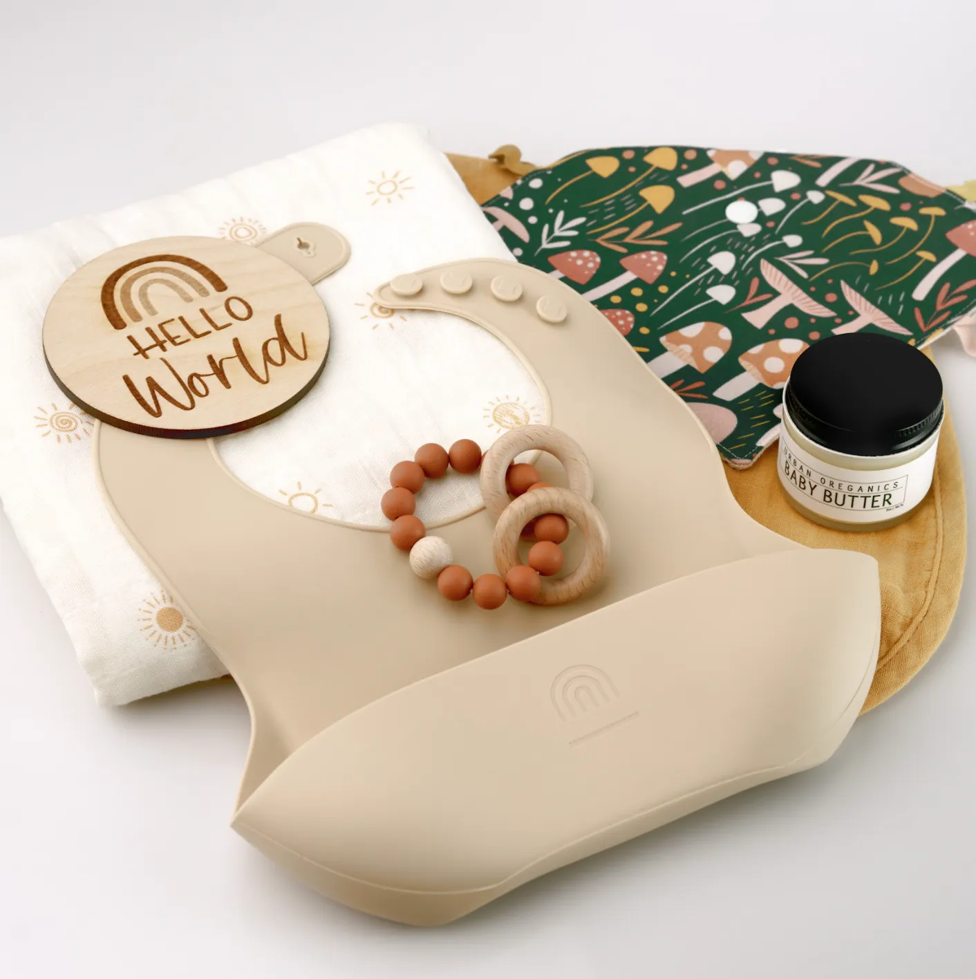 terracotta · wood   silicone teether