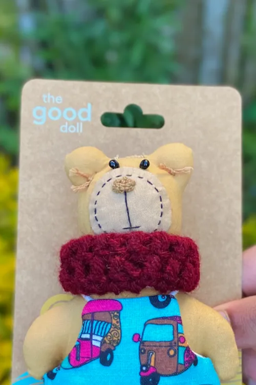 The Good Gift Single Doll "Papa Bear" Hand Sewn Cotton Toy
