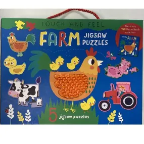 TOUCH AND FEEL FARM JIGSAW PUZZLE BOXSET