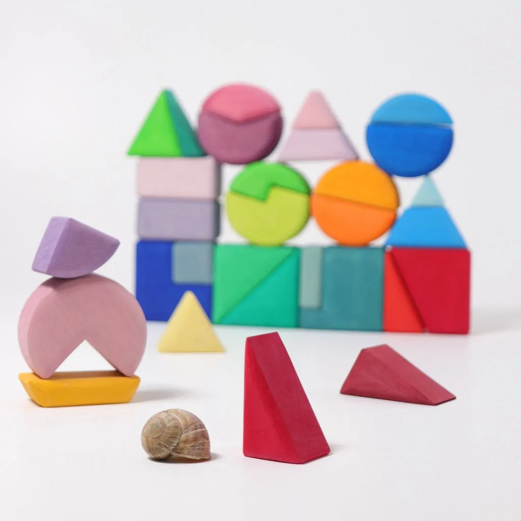 triangles, squares,   circles
