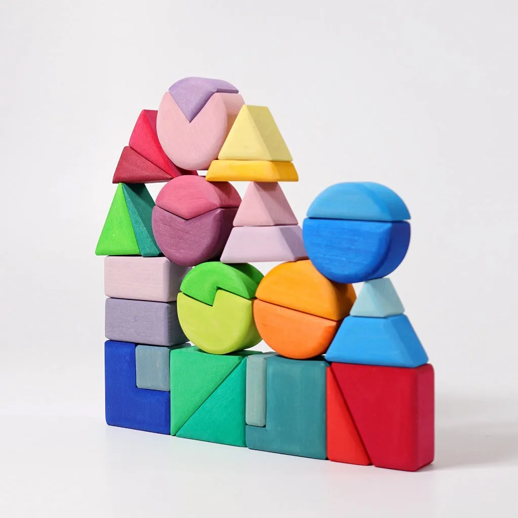 triangles, squares,   circles